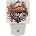 thumbnail image 1 of Fish LED Square Night Lights - Energy Efficient and Stylish Bedroom Lighting Solution, 1 of 6