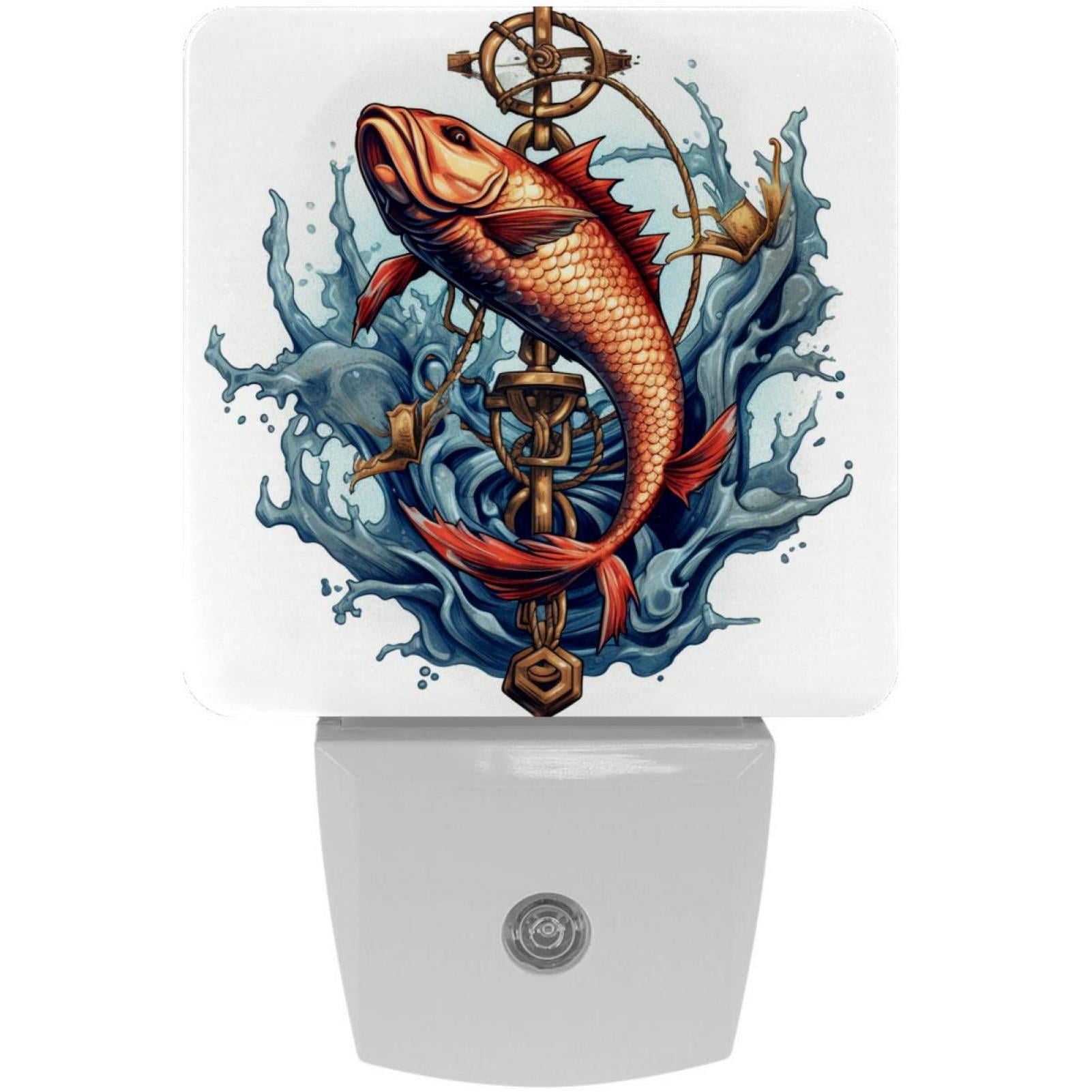 Fish LED Square Night Lights - Stylish and Convenient Illumination for ...