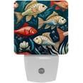 thumbnail image 1 of Fish LED Square Night Lights - Stylish and Functional Nightlight for Better Sleep - Energy Saving Plug-in Wall Light with Auto Sensor, 1 of 6