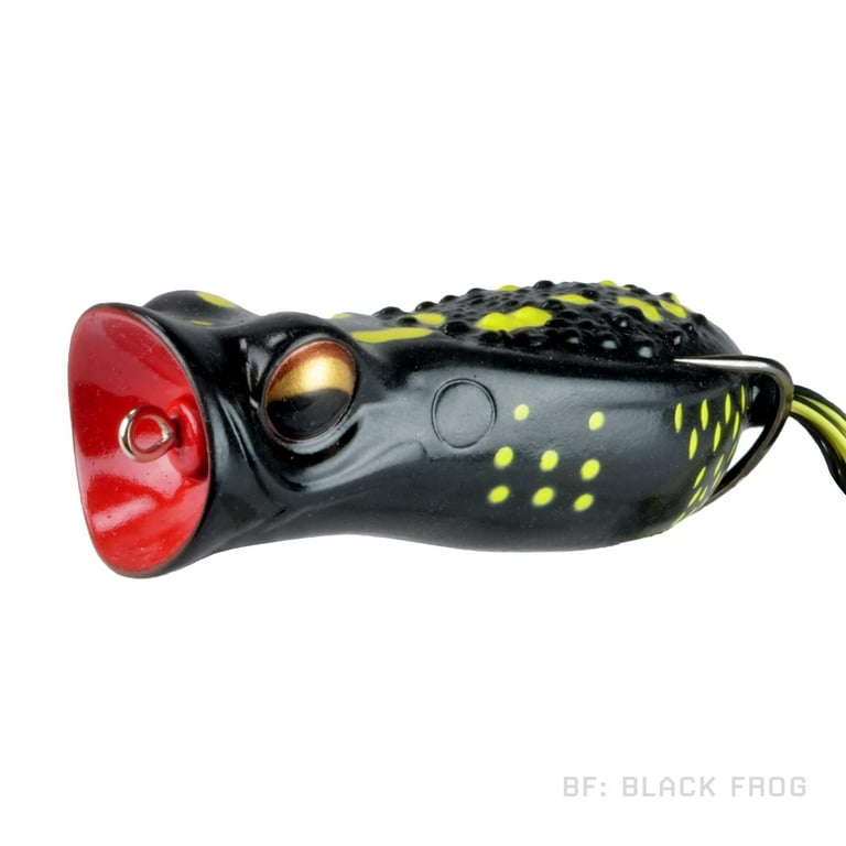 Fish Lab PRT-3.5-BF 3 1/2 Popping Rattle Toad Black Frog