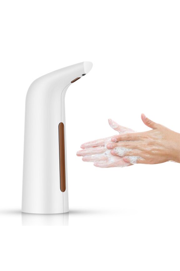Automatic Soap Dispenser Touchless Sensor Hands Free Soap Dispenser Battery Operated Soap Dispenser 400ml Pump Electronic Drippy Liquid Soap Dispensers for Kitchen Bathroom