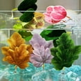 thumbnail image 1 of Fish Leaf Pad Fish Tank Accessories Aquarium Décor Simulating 1 pc Adjustable Plastic Plants Betta Natural Habitat Playing Spawn Breed Rest Bed with Suction Cup Multi Leaf Design, 1 of 9