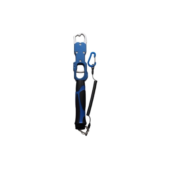 Fish Lip Grabber Tool with Integrated Measuring Scale Heavy Duty Strong Grip Non-Slip Handle Portable Lightweight Design for Saltwater and Freshwater Recreational Fishing