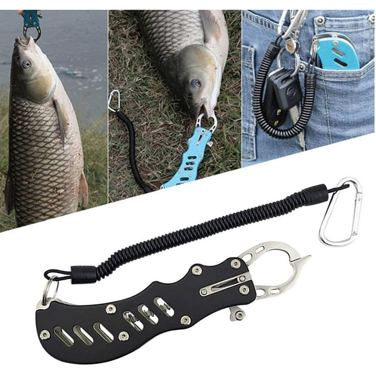 Fish Lip Gripper Portable Fish Grabber for Salt Water & Freshwater  Aluminium Stainless Steel Mini