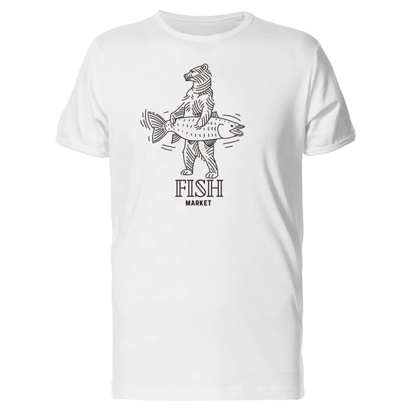 Fish Market Cool Bear Sketch Tee Men's -Image by Shutterstock