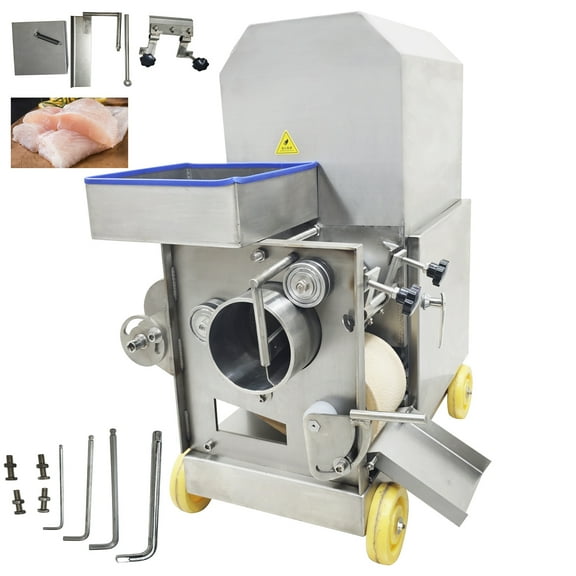 Fish Bone Meat Separator Mincer Grinder Deboner Cutting Machine 110V