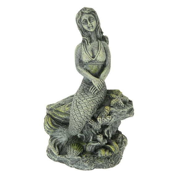 Fish Mermaid Decor, Aquarium Mermaid Statue Beautiful Ornament Resin For Aquarium Decorations