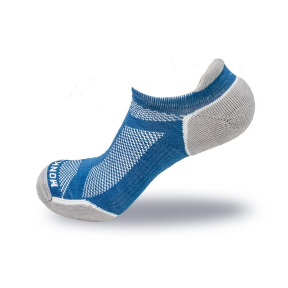 Fish Monkey No Show Guide Series Socks, Royal, L