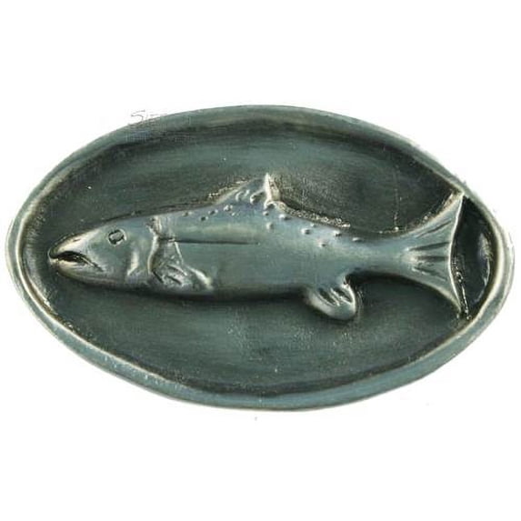 Fish Mount Knob - Pewter (Set of 10)