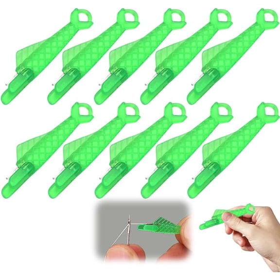 Fish Mouth Sewing Machine Needle Threader, 2025 New Fish Type Sewing Machine Needle Threader, Upgraded Automatic Sewing Needle Threader Tool, Quick Sewing Machine Loop Needle Threaders (30)