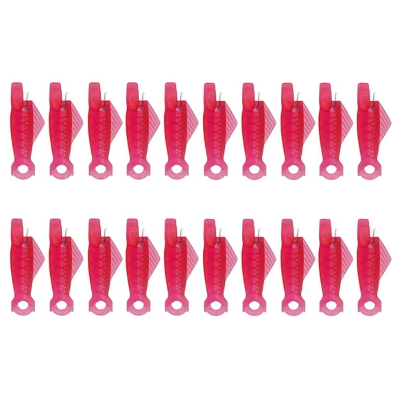 Fish Mouth Sewing Machine Needle Threader, Automatic Sewing Needle Threader, Simple Needle Threader Tool, Quick Sewing Machine Cycle Simple Needle Threader Tool (Red/20 Pcs) 0.31x1.22"