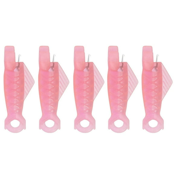 Fish Mouth Sewing Machine Needle Threader, Automatic Sewing Needle Threader, Simple Needle Threader Tool, Quick Sewing Machine Cycle Simple Needle Threader Tool (Red/5 Pcs) 0.31x1.22"