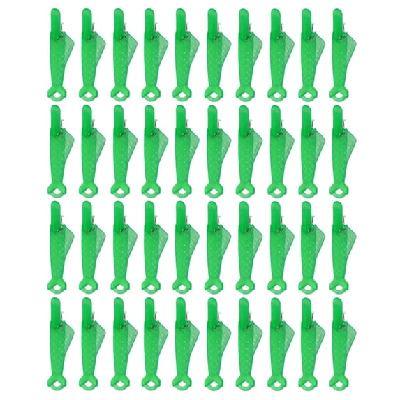 Fish Mouth Sewing Machine Needle Threader, Automatic Sewing Needle Threader, Simple Needle Threader Tool, Quick Sewing Machine Cycle Simple Needle Threader Tool (Green/40 Pcs) 0.31x1.22"