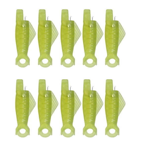 Fish Mouth Sewing Machine Needle Threader,New Upgraded Automatic Sewing Needle Threader,Simple Needle Threader Tool,Quick Sewing Machine Cycle Simple Needle Threader Tool,0.3x1.2in(Yellow10pc)