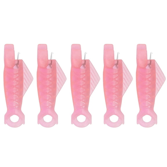 Fish Mouth Sewing Machine Needle Threader,New Upgraded Automatic Sewing Needle Threader,Simple Needle Threader Tool,Quick Sewing Machine Cycle Simple Needle Threader Tool,0.3x1.2in(Pink5pc)