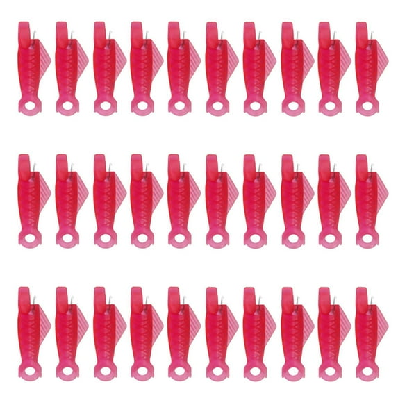 Fish Mouth Sewing Machine Needle Threader Upgraded Automatic Sewing Needle Threader,Simple Needle Threader Tool,Quick Sewing Machine Cycle Simple Needle Threader Tool(30 pcs-HotPink)