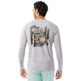 thumbnail image 1 of Fish N Vibe Men's Long Sleeve Performance Fishing Graphic Tee, Grey Cationic Bassed Out, 3XL, 1 of 8