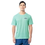 Fish N Vibe Mens Short Sleeve Fishing Performance Outdoor Graphic T-Shirt, Aqua Haze, L