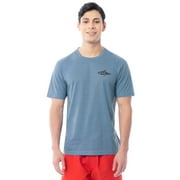 Fish N Vibe Men's Short Sleeve Fishing Performance Outdoor Graphic T-Shirt, Blue Shadow, XL