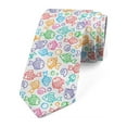 thumbnail image 1 of Fish Necktie, Funny Fish Aquaic Motif, Dress Tie, 3.7", Multicolor, by Ambesonne, 1 of 3