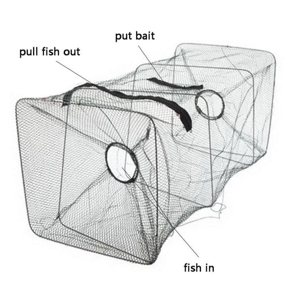 Fish Net Fishing Gear Crab Prawn Shrimp Crayfish Lobster Crawdad Foldable Casting Net Fishing Cage