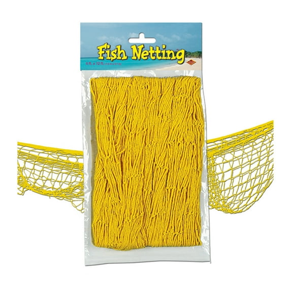 Fish Netting (yellow) Party Accessory (1 count) (1/Pkg)
