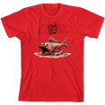 thumbnail image 1 of Fish Out of Water Youth Red Crew Neck Short Sleeve Tee-XS, 1 of 4
