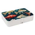 thumbnail image 1 of Fish PU Leather Necklace Holder with Removable Compartment, Portable Decorative Box Jewelry Boxes Necklace Organizer, 1 of 6