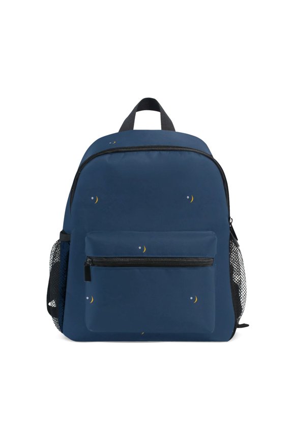 Fish Pattern Mini Backpack Cute Small Backpack with Chest Strap and Whistle Ages 3-8