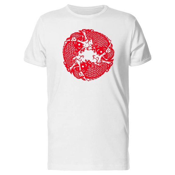 Fish Patterns Chinese Paper Tee Men's -Image by Shutterstock