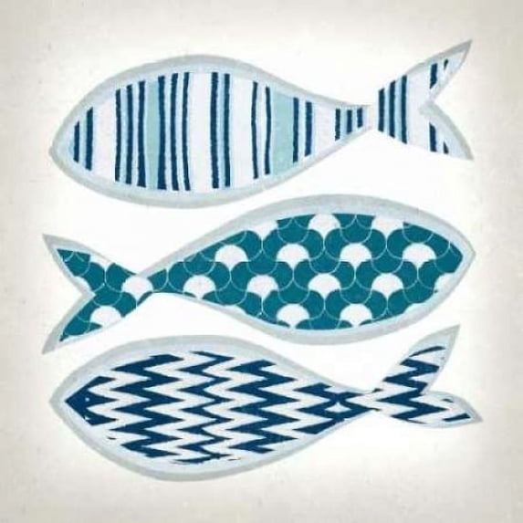 Fish Patterns I Poster Print by Tandi Venter (24 x 24)