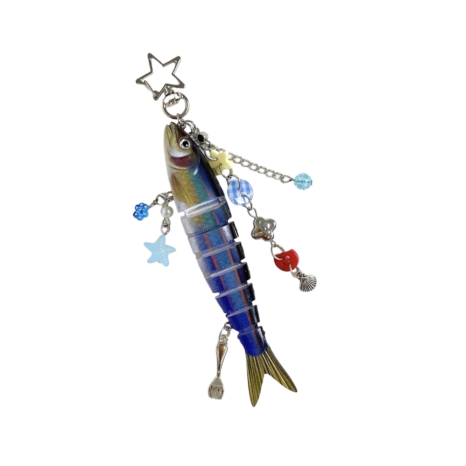 Keyler Fish Rings Fish Pendant Fashion Accessory Fish Keyring Resin Texture Key Pendant ...