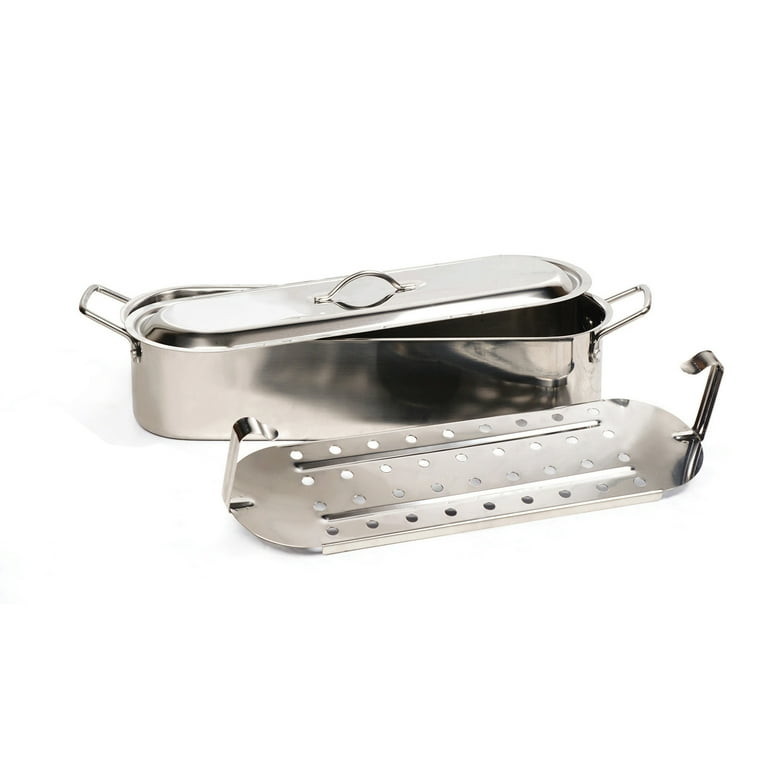 Walmart Stainless Steel Fish Poacher and Seafood Steamer, 23in