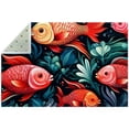 thumbnail image 1 of Fish Polyester Right-Angle Office Floor Mat Rug - Durable and Stylish Mat for Office Use - Easy to Clean and Maintain, 1 of 6