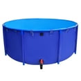 thumbnail image 1 of Fish Pool, 78.7x31.5in PVC Canvas Pond with Bracket Frame, Durable for Shrimp Farming, Backyard Water Storage, 1 of 9