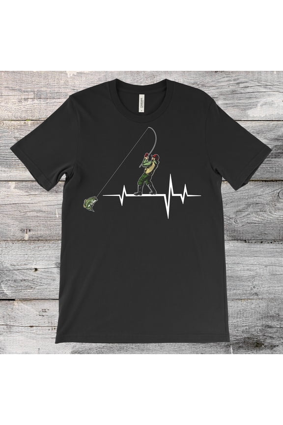 Fish Pulse Line Fishing Lover T-Shirt, Fisherman Gifts, Father's Day Dad, Grandpa TShirt, Birthday Present, Hoodie Sweatshirt, Tank Top, Tee