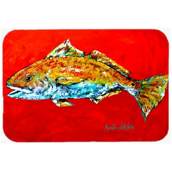 Fish - Red Fish Red Head Mouse Pad, Hot Pad or Trivet