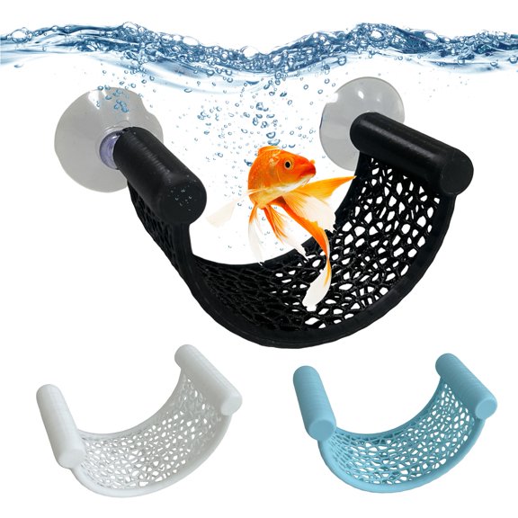 Fish Rest Area, Aquarium Fish Recovery Platform with Smooth Edges, High-Load Suction Cup Breathable Mesh Surface Fish Tank Accessories
