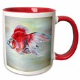 thumbnail image 1 of 3drose, Fish Ryukin Goldfish, 15oz Two-tone Red Mug, 1 of 6