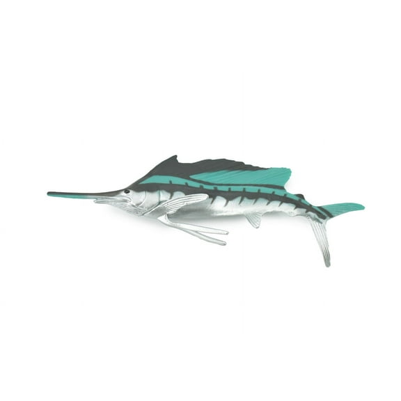 Fish, Sailfish, Billfish, Museum Quality, Hand Painted, Rubber Fish, Realistic Toy Figure, Model, Replica, Kids, Educational, Gift, 7" CH726 BB164