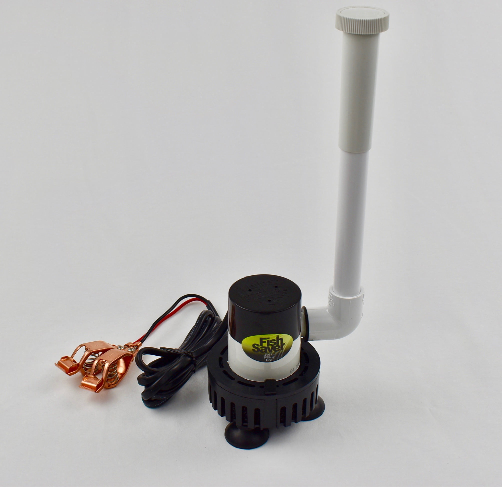 Marine Metal 300 GPH Livewell Aerator Pump with Copper Clips