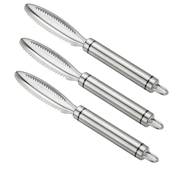Fish Scale Brush Fish Scale Remover Stainless Steel Serrated Easy to Remove Fish Scales Cleaning Brush Kitchen Tools