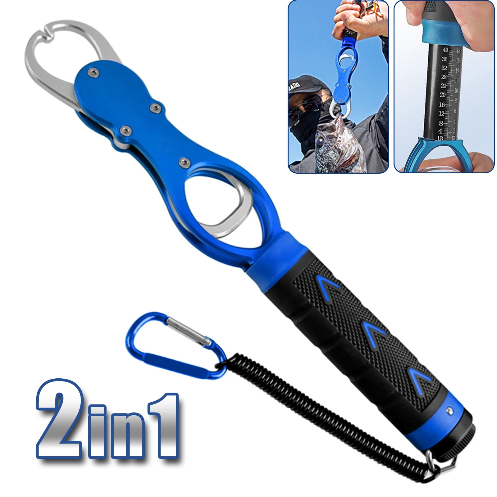 Fish Scale Grip, Fish Lip Gripper with Scale, Fish Weighing Scales