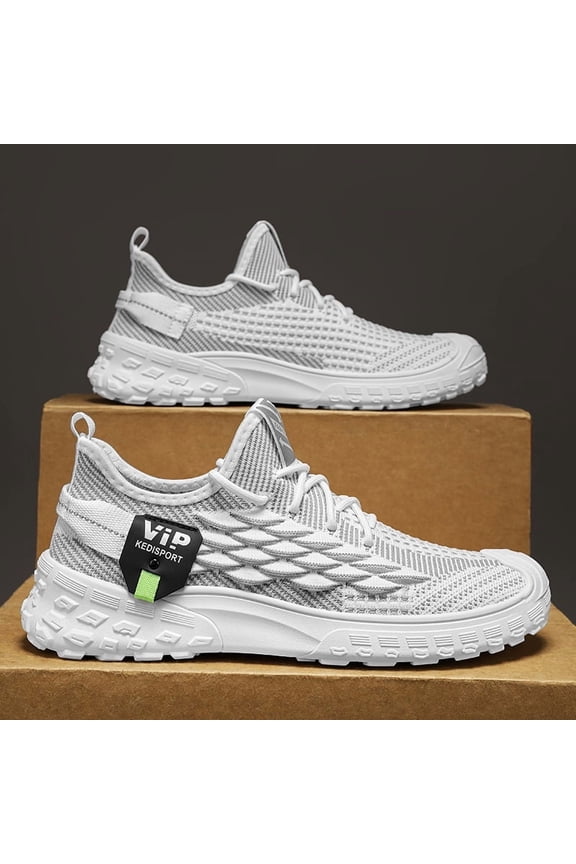 Fish Scale Pattern Sports Casual Shoes Men's Shoes