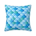 thumbnail image 1 of Fish Scale Pattern Throw Pillow Cases Decorative Cushion Covers for Living Room Bed Sofa Couch 18x18, 1 of 6