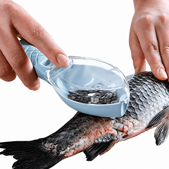 Fish Scale Remover Tool, Handheld Fish Scaler Scraper for Kitchen Use, Manual Fish Skin Scale Cleaner for Fast Fish Cleaning By PULMCheerger