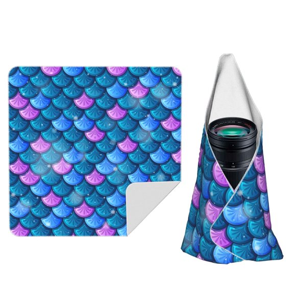 Fish Scale Sea Skin Magic Self-Adhesive Camera Wrap, Anti-Scratch & Dust-Proof Protective Equipment Cloth 10x10