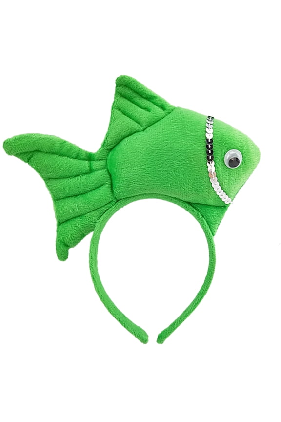 Fish Shape Anime Headpiece for Party Stage Birthday Face Wash Hairbands Stage Headwear Photo Props