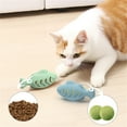 thumbnail image 1 of Fish Shaped Cat Feeder Toy (No Catnip Ball), Self-Stimulating Chew-Resistant & Molar-Resistant Rubber Cat Pet Toy, Durable Interactive Cat Chew Toy For Indoor Cats, 1 of 4