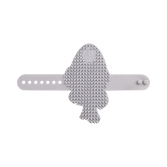Fish Shaped Cat Self Groomer, Table Leg Scratching Post Attachment, Wall Corner Itch Relief Brush, Interactive Cat Massage Tool, Gray